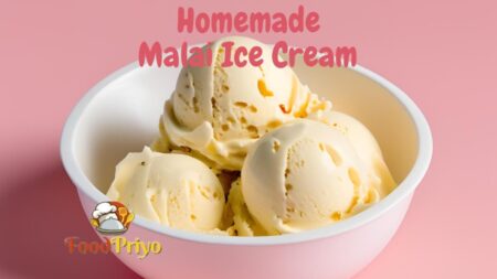 Homemade Malai Ice Cream