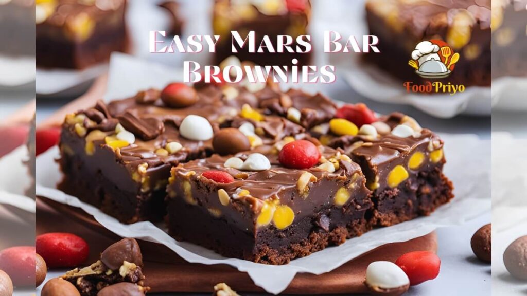 Easy Mars Bar brownies