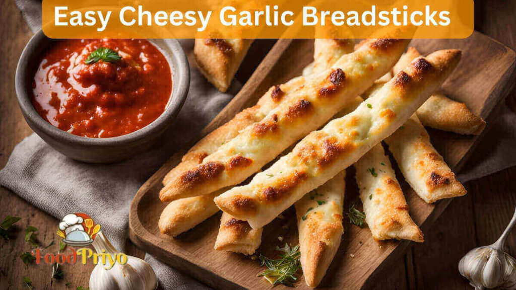 Easy Cheesy Garlic Breadsticks Recipe